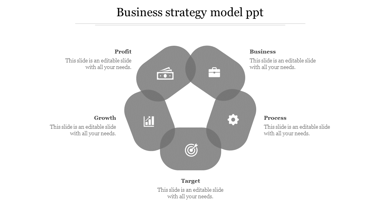 Free - Business Strategy Model PPT Presemtation Slide Design